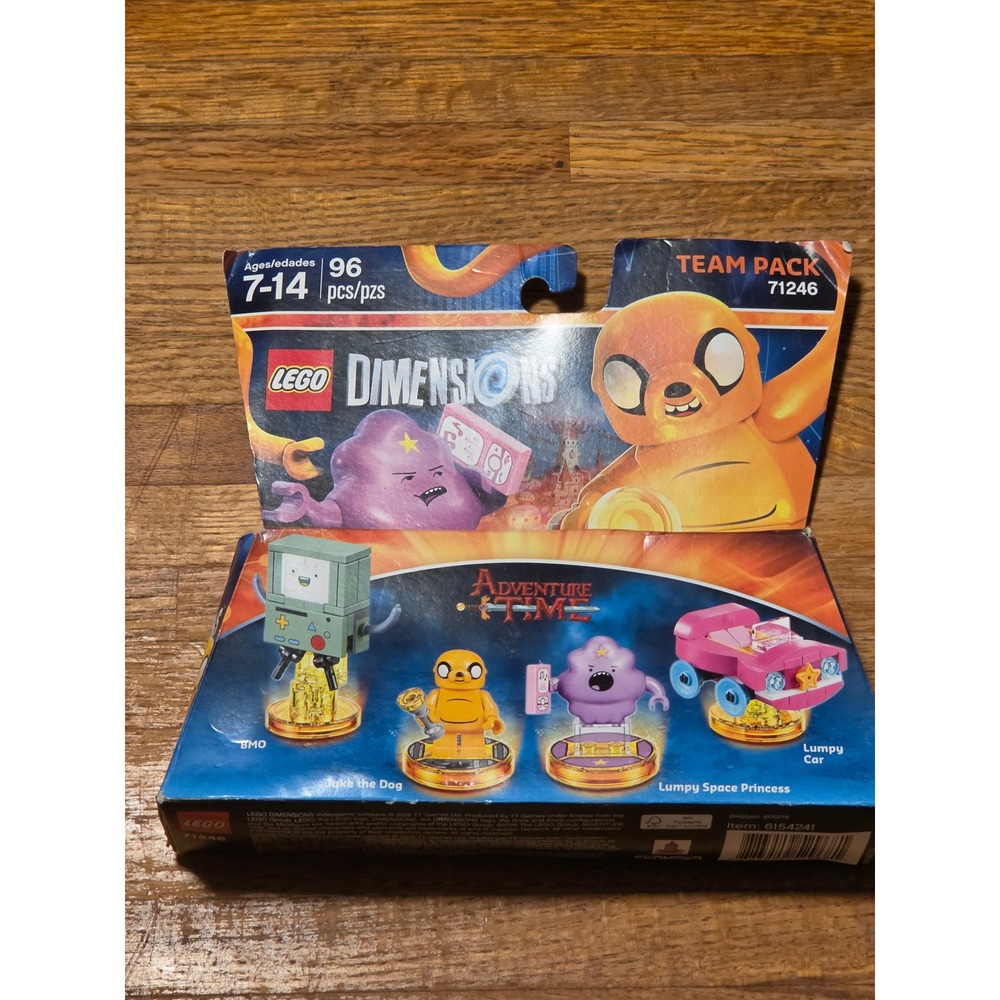 LEGO Dimensions 71246 Adventure Time Team Pack Jake LSP BMO New Sealed Box Wear